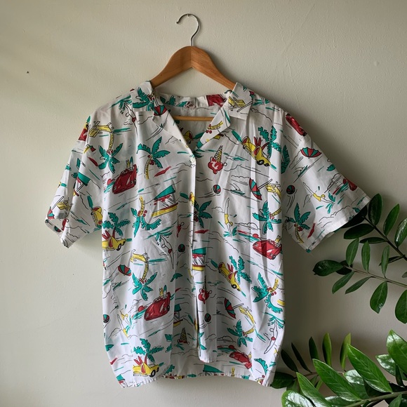 Vintage Aloha Button-Down Shirt - Picture 1 of 6